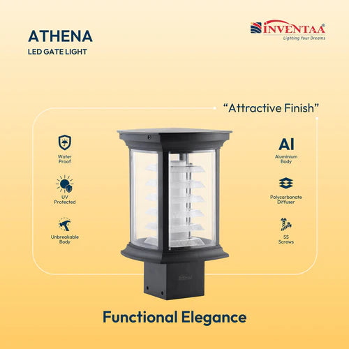 Athena 3 in 1 Gate Post Lights - Frontgate Lighting