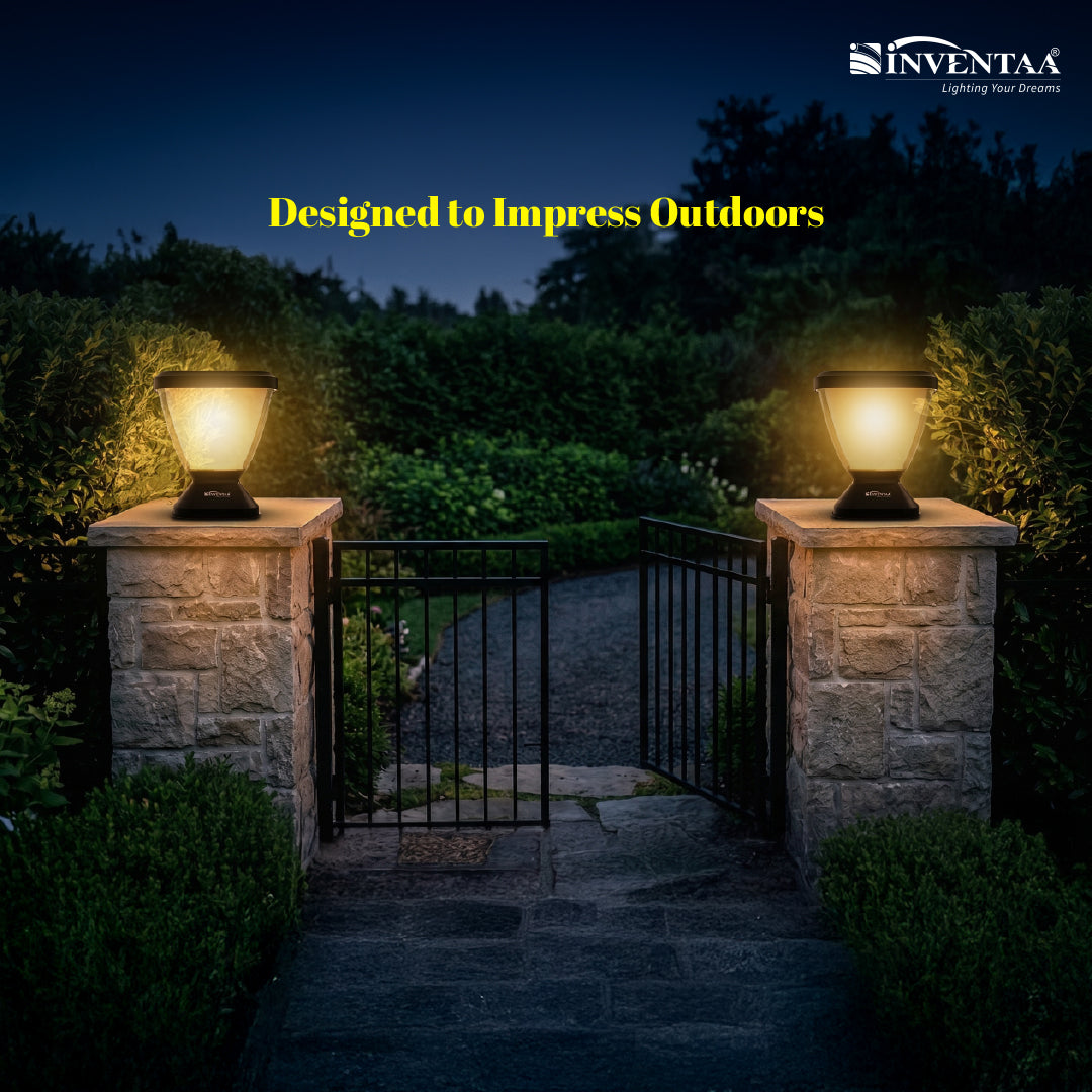 Zenia ECO Main Gate Light LED Gate Light Outdoor for Boundary Walls (Without Bulb)
