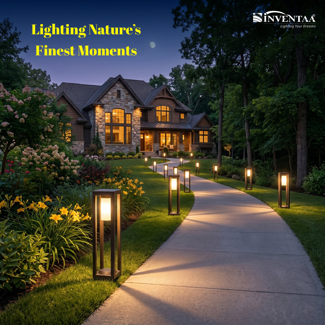 Artoo LED garden bollard light black finish for pathway illumination