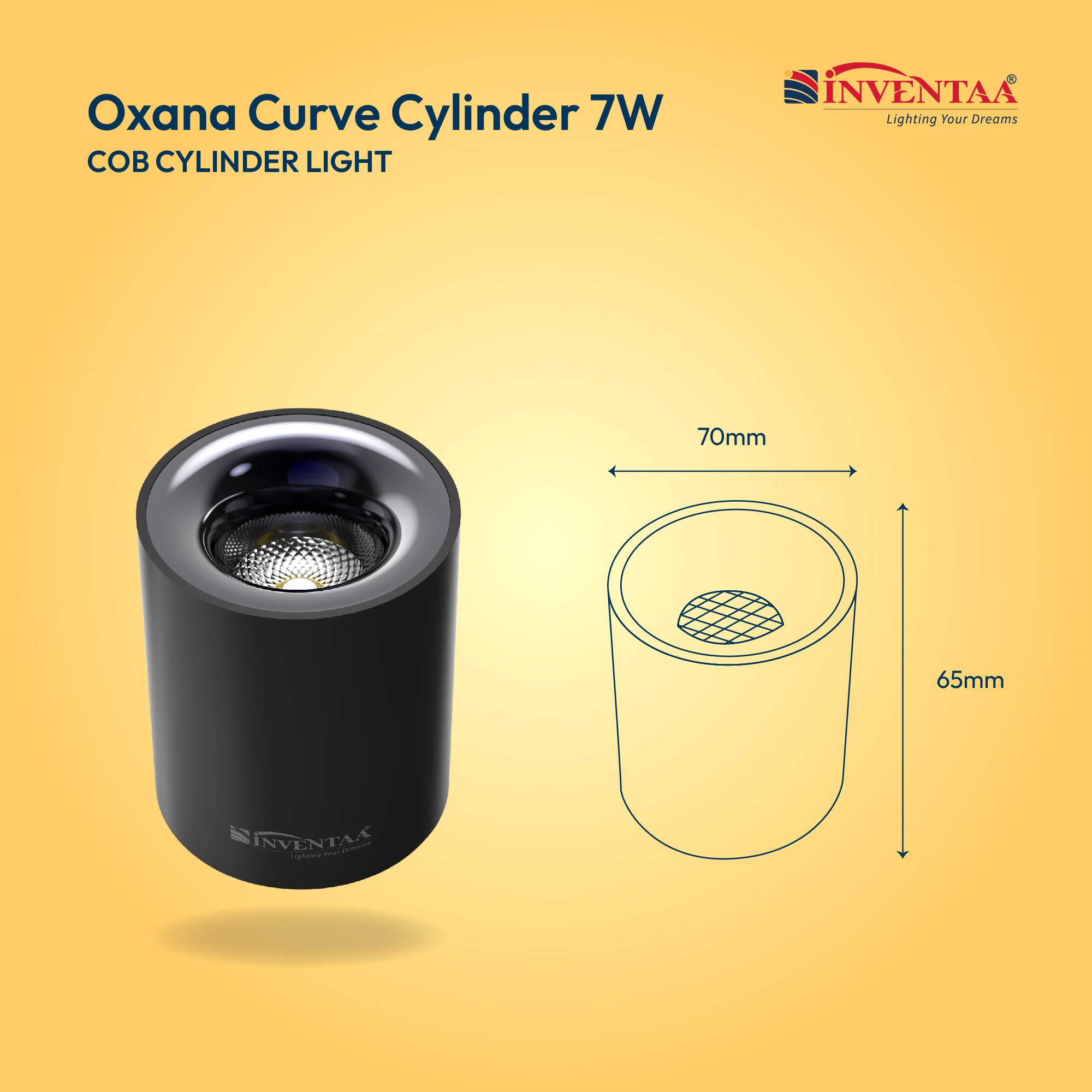 OXANA Curve cylindrical COB Surface Light