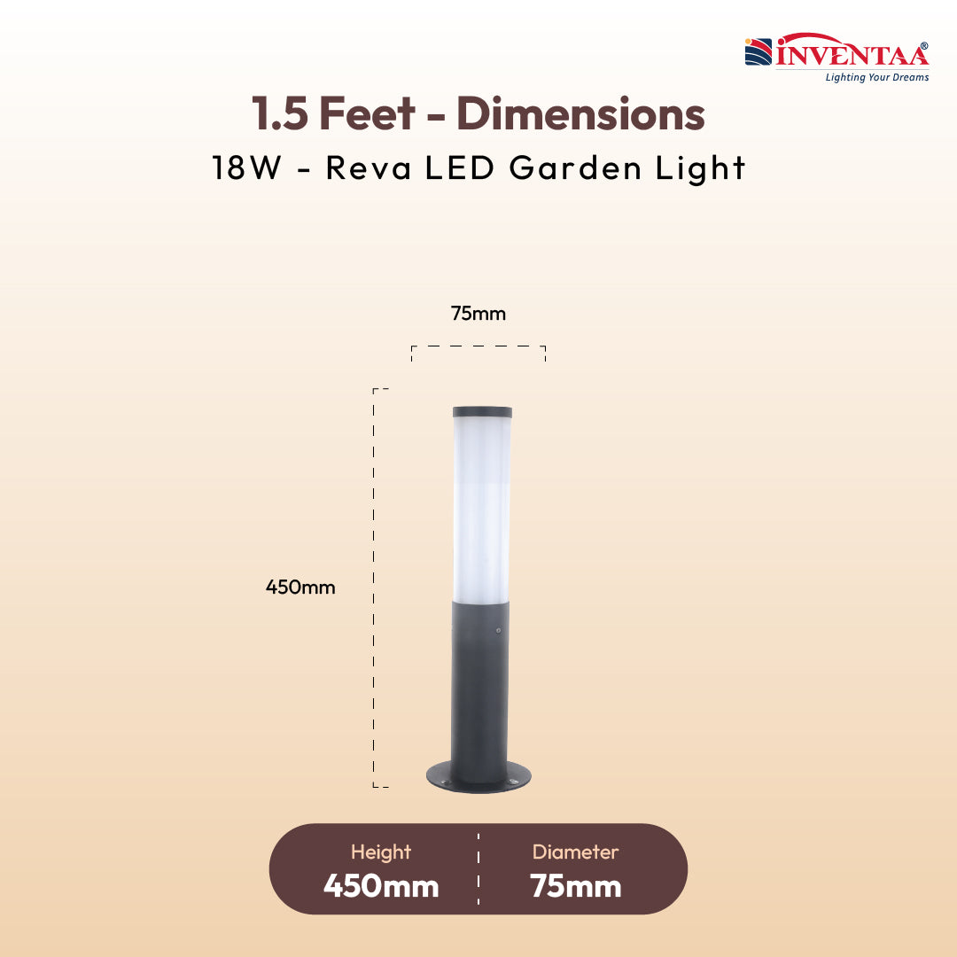 Reva LED Garden Bollard Outdoor Light – Waterproof Aluminium Bollard Lights