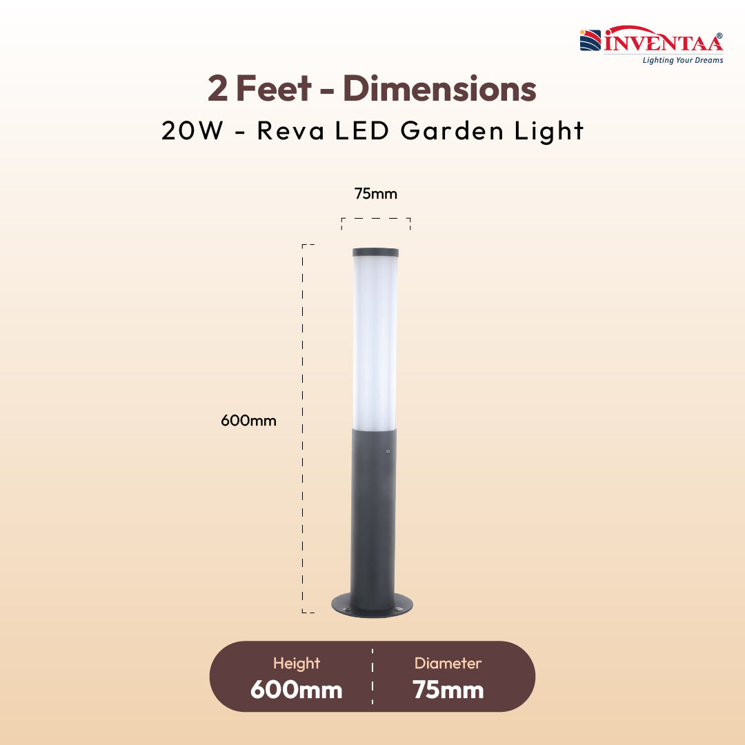 Reva LED Garden Bollard Outdoor Light – Waterproof Aluminium Bollard Lights