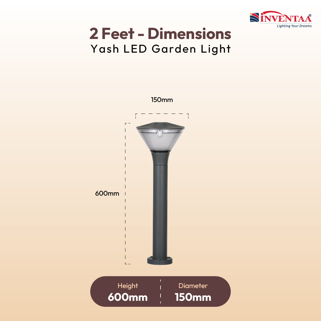 Yash LED Garden Light – Waterproof Outdoor Garden Light for Pathways & Landscapes