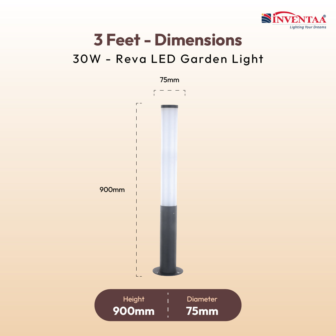 Reva LED Garden Bollard Outdoor Light – Waterproof Aluminium Bollard Lights