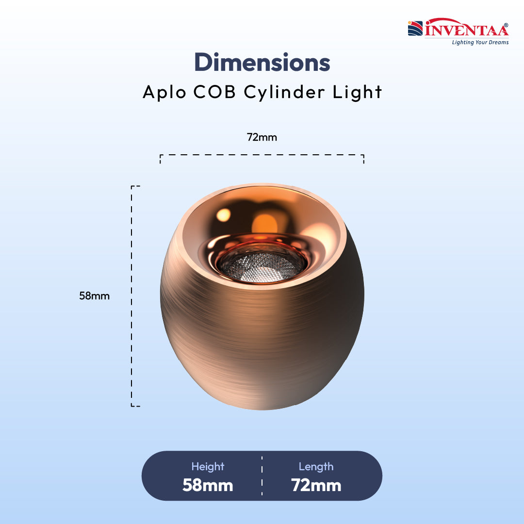 OXANA Aplo cylindrical COB Surface Light
