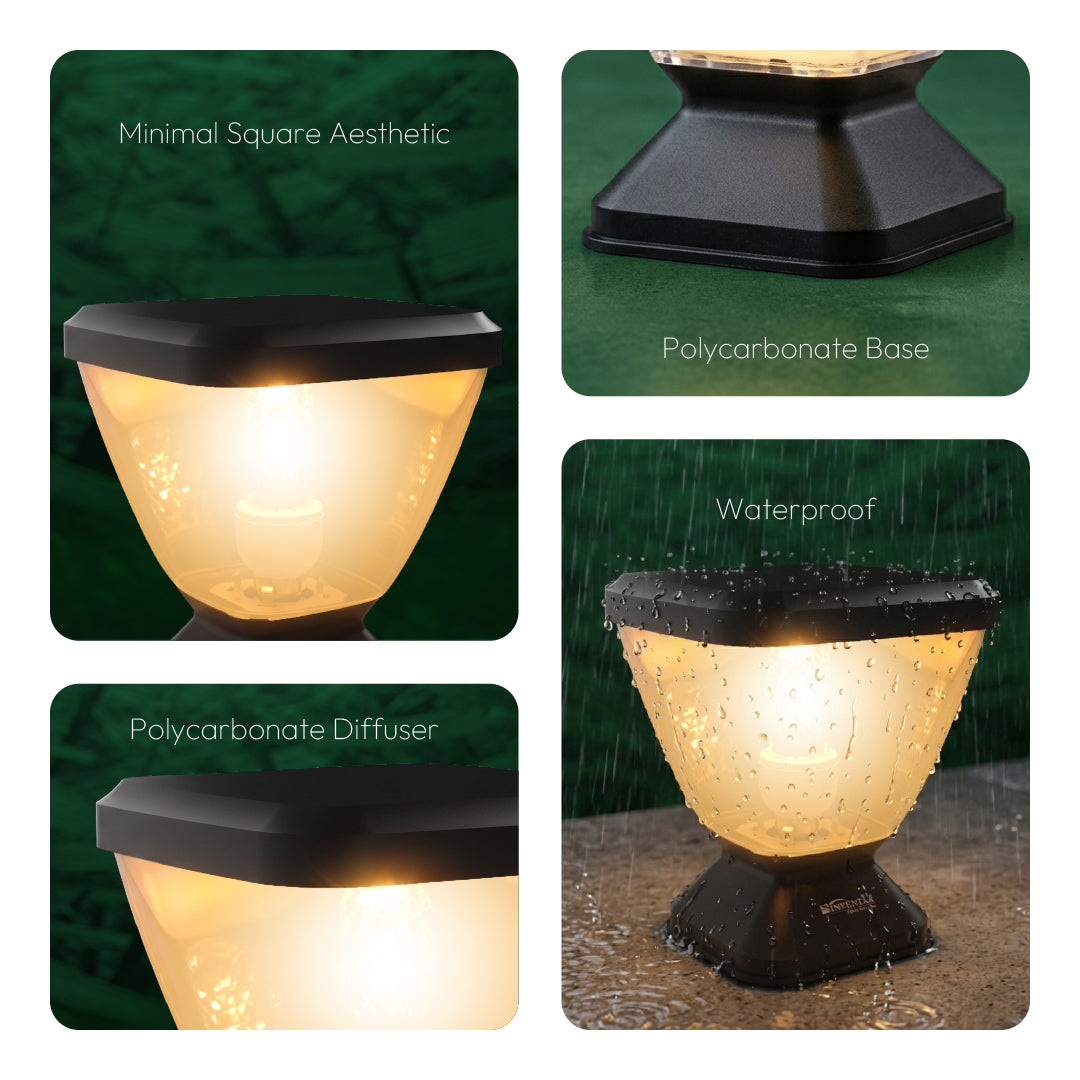 Zenia ECO Main Gate Light LED Gate Light Outdoor for Boundary Walls (Without Bulb)