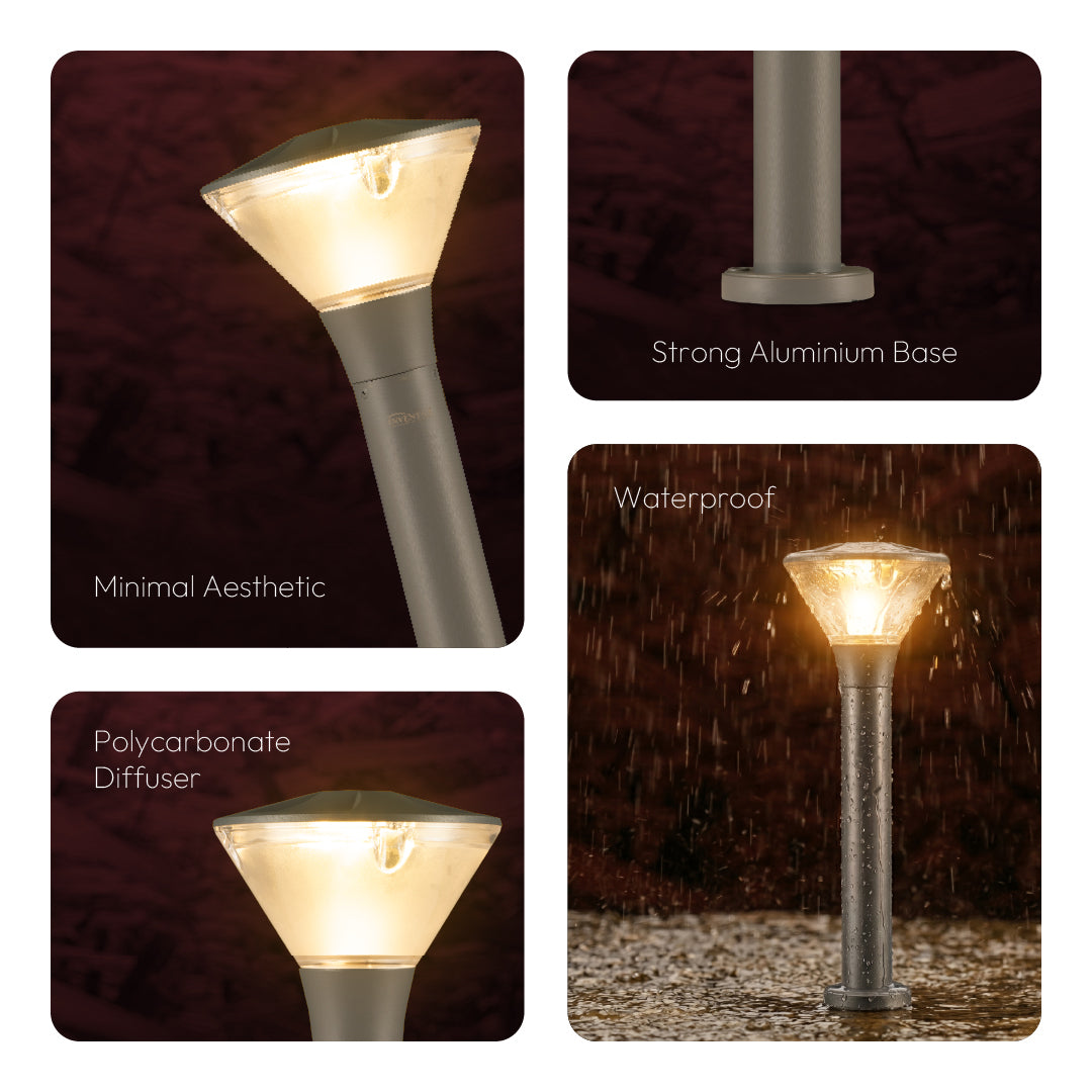 Yash LED Garden Light – Waterproof Outdoor Garden Light for Pathways & Landscapes