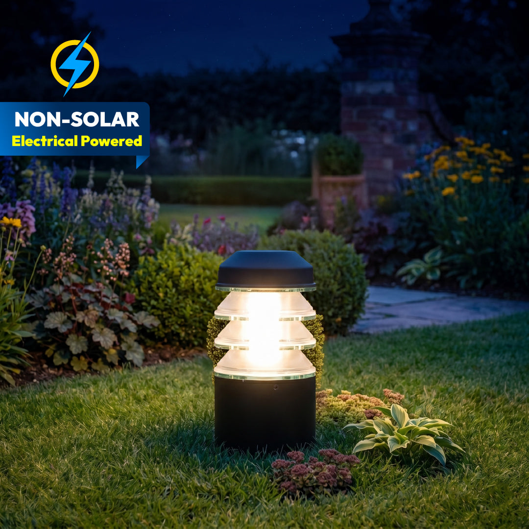 Estela 12W Ice Cube Post Top LED Gate Lamp Light