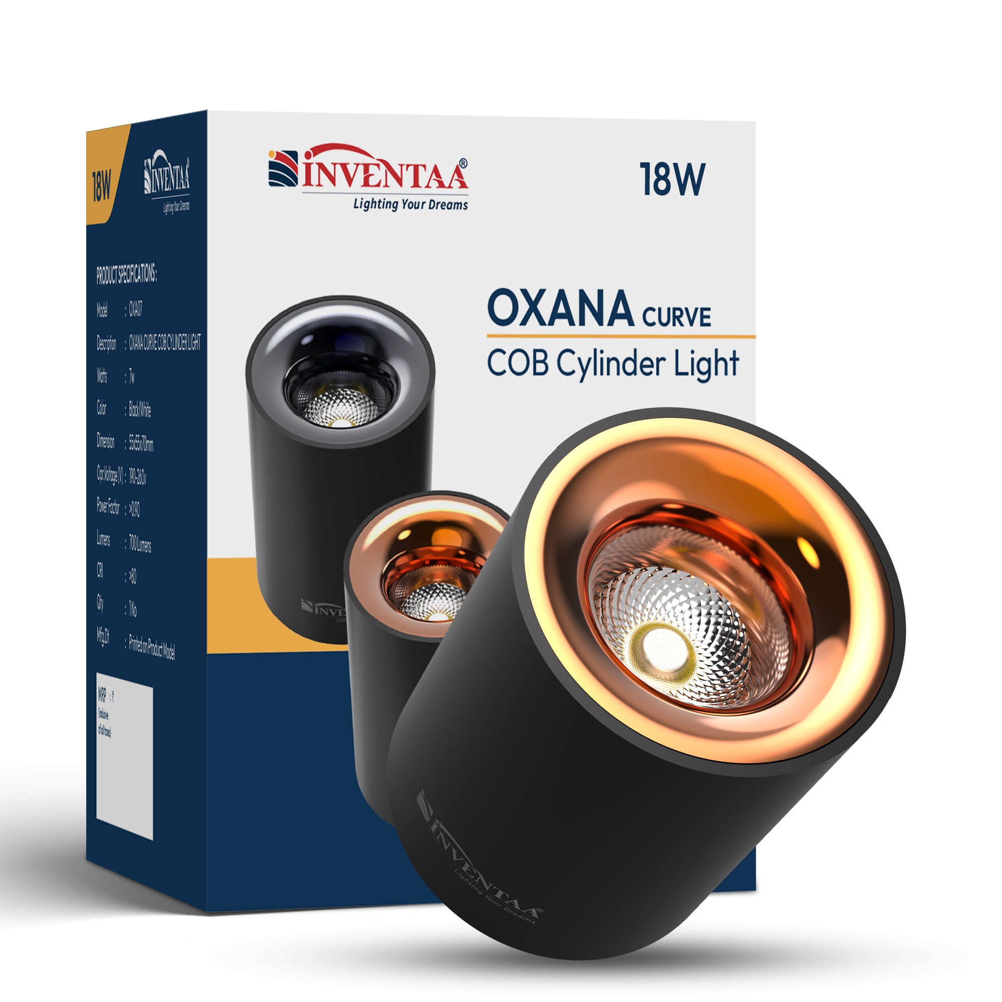 OXANA Curve cylindrical COB Surface Light
