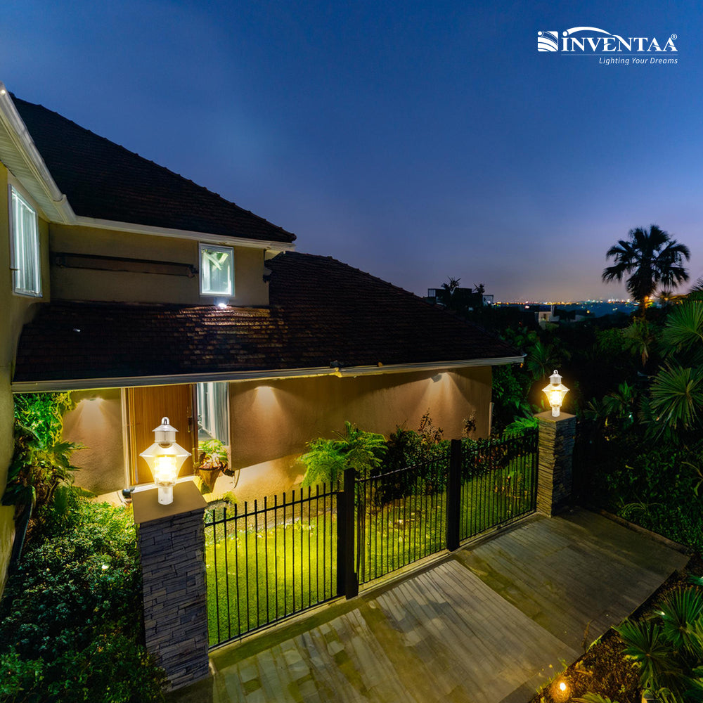 Optic Fabula 10W Outdoor Gate Light - Modern LED Gate Post Lamp -Entry Light