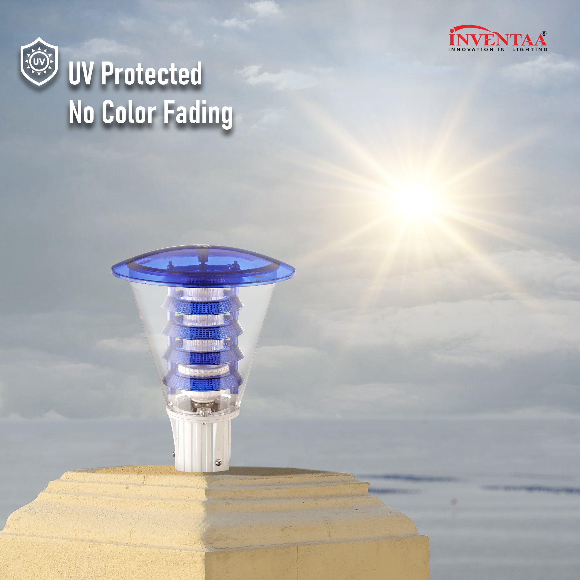 UV protected gate lamp design with durable main door entrance light