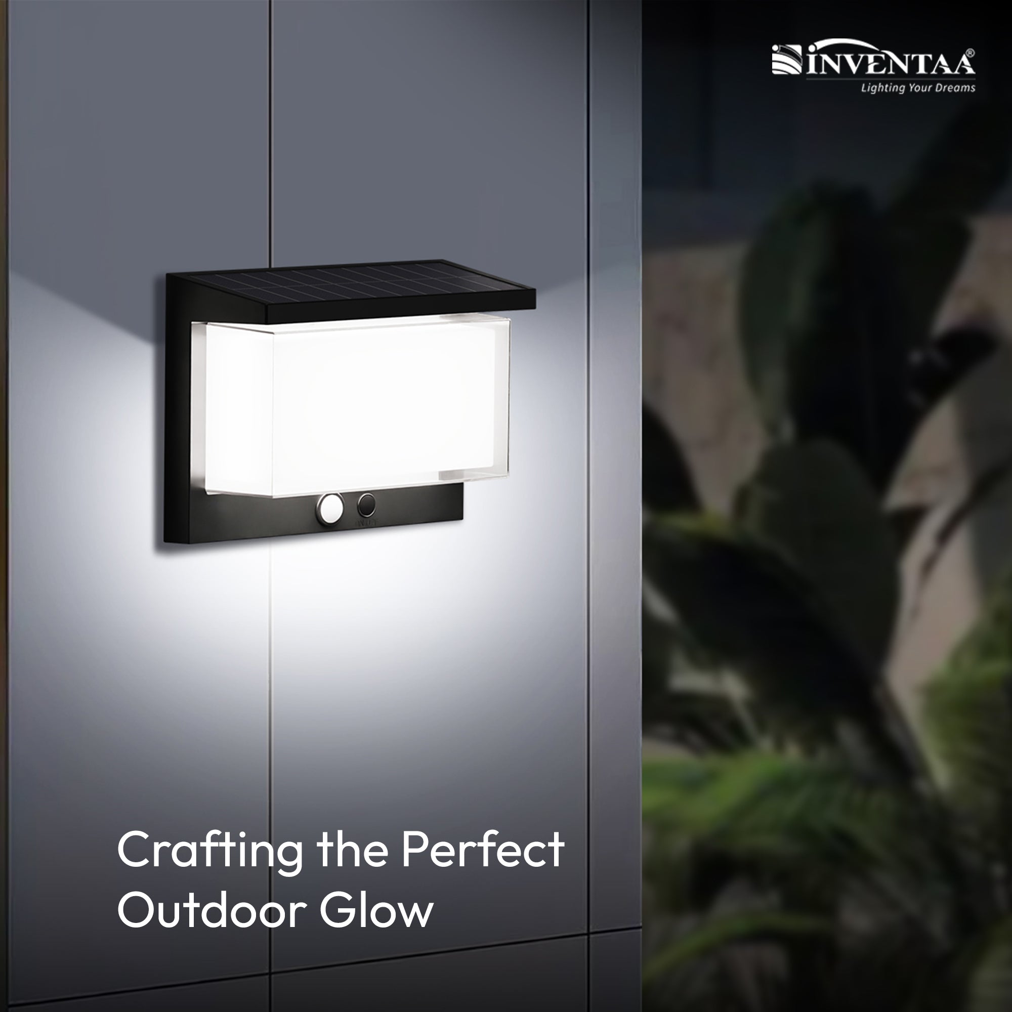 Vita Outdoor Wall Lights Solar Powered – Modern LED Solar Lamp Wall