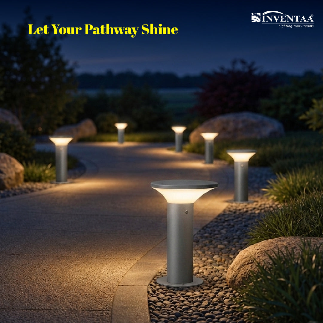 Inventaa Romy LED garden bollard light waterproof outdoor landscape lamp