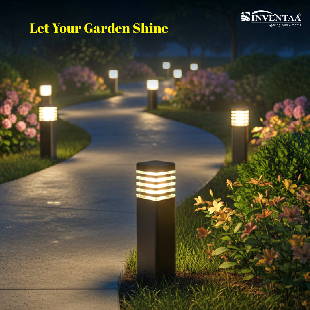 Eberta 3 in 1 LED Bollard Light – INVENTAA Garden Lighting