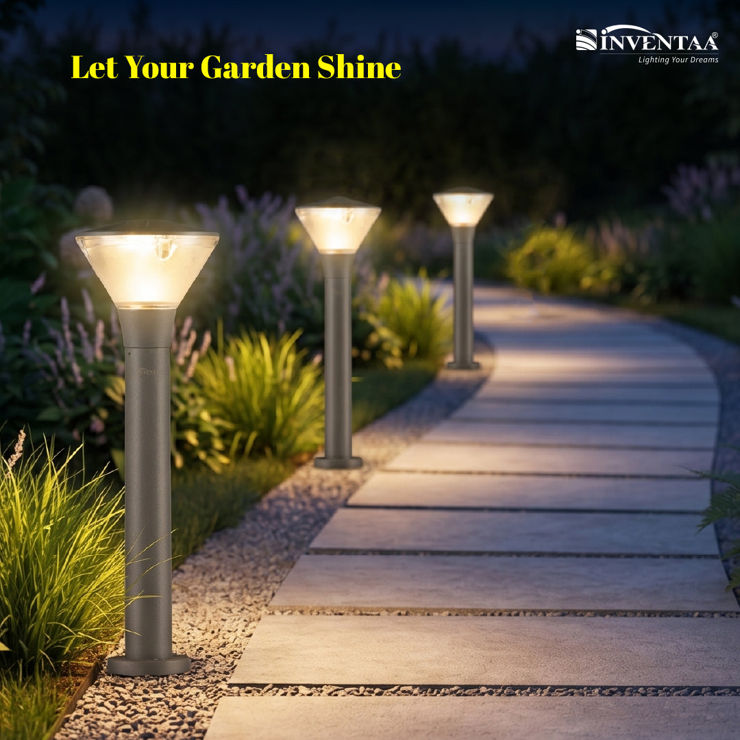Inventaa Yash LED garden light waterproof outdoor bollard lamp