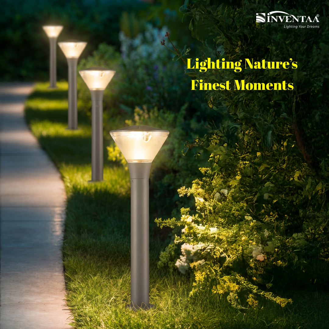 Outdoor LED bollard light for garden and walkway modern design