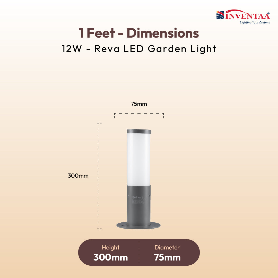 Reva LED Garden Bollard Outdoor Light – Waterproof Aluminium Bollard Lights