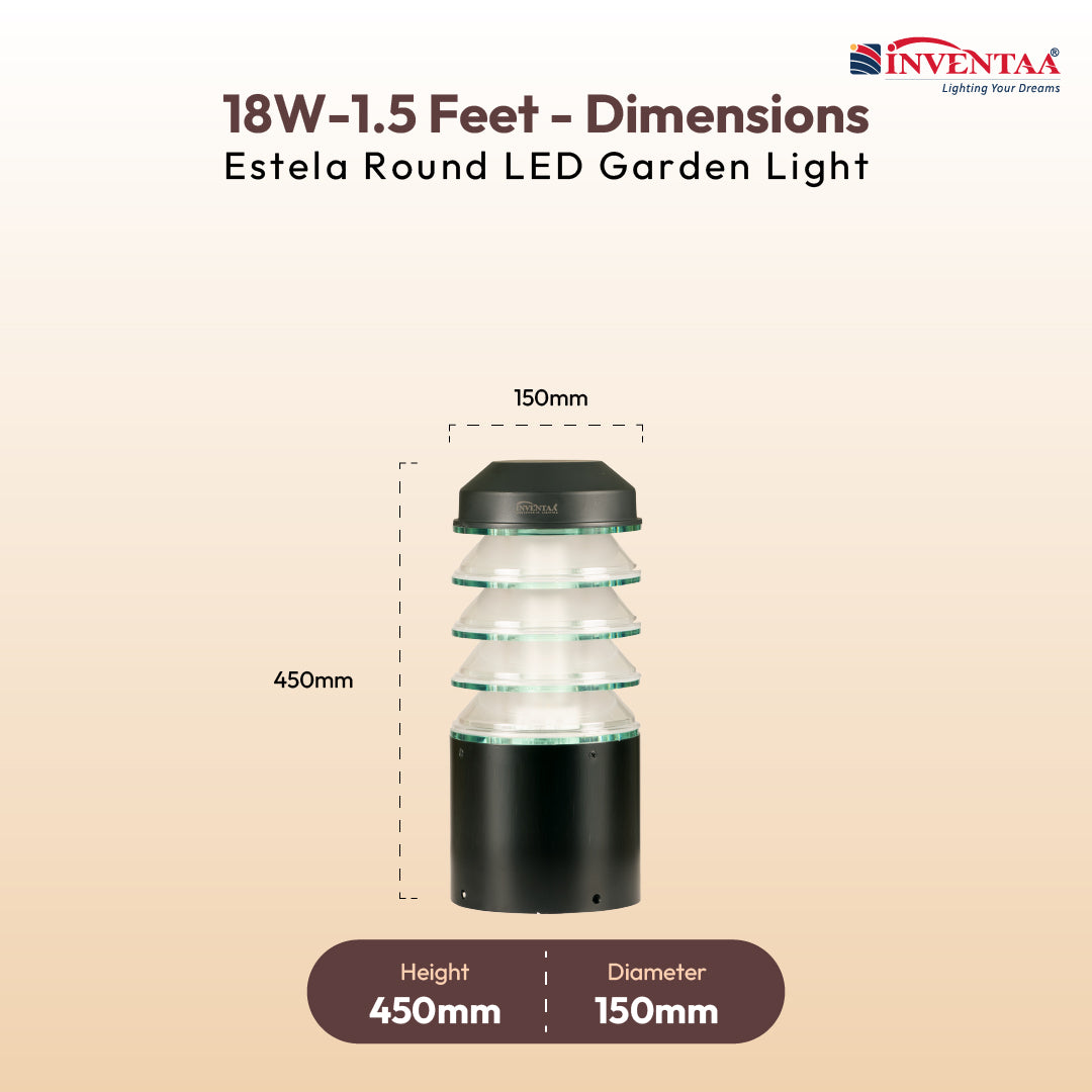 Estela 12W Ice Cube Post Top LED Gate Lamp Light