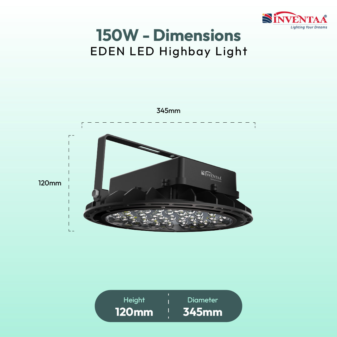 INVENTAA Eden - UFO High Bay LED Light High Bay LED Lights for Warehouses, Factories & Workshops