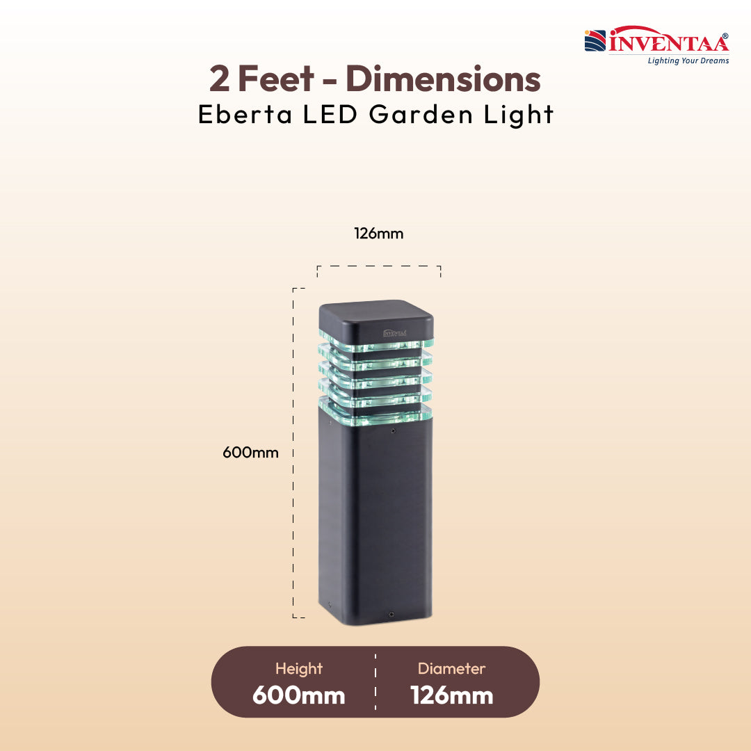 Eberta 3 in 1 LED Bollard Light – INVENTAA Garden Lighting