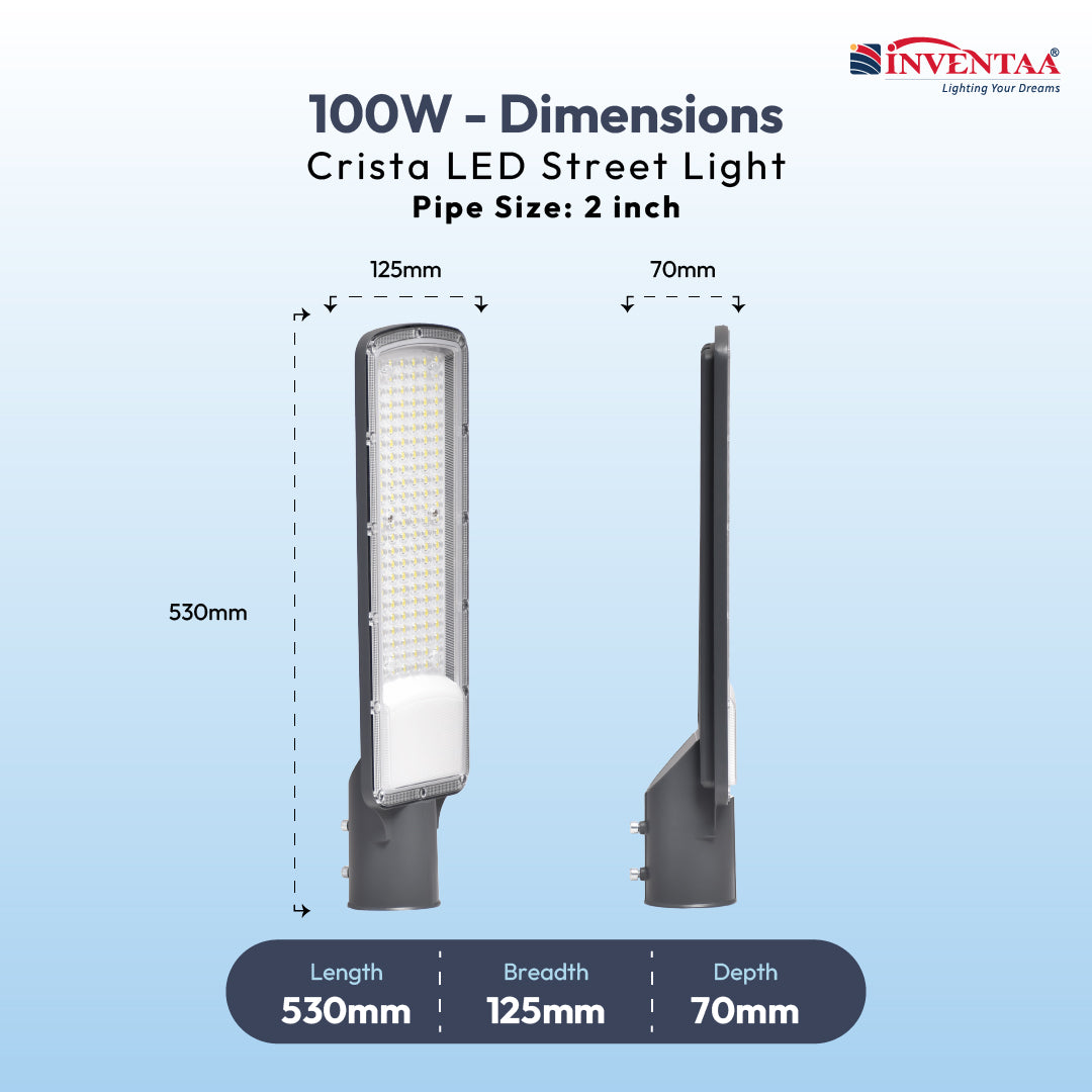 CRISTA LED Street Light –| IP66 Aluminium Body