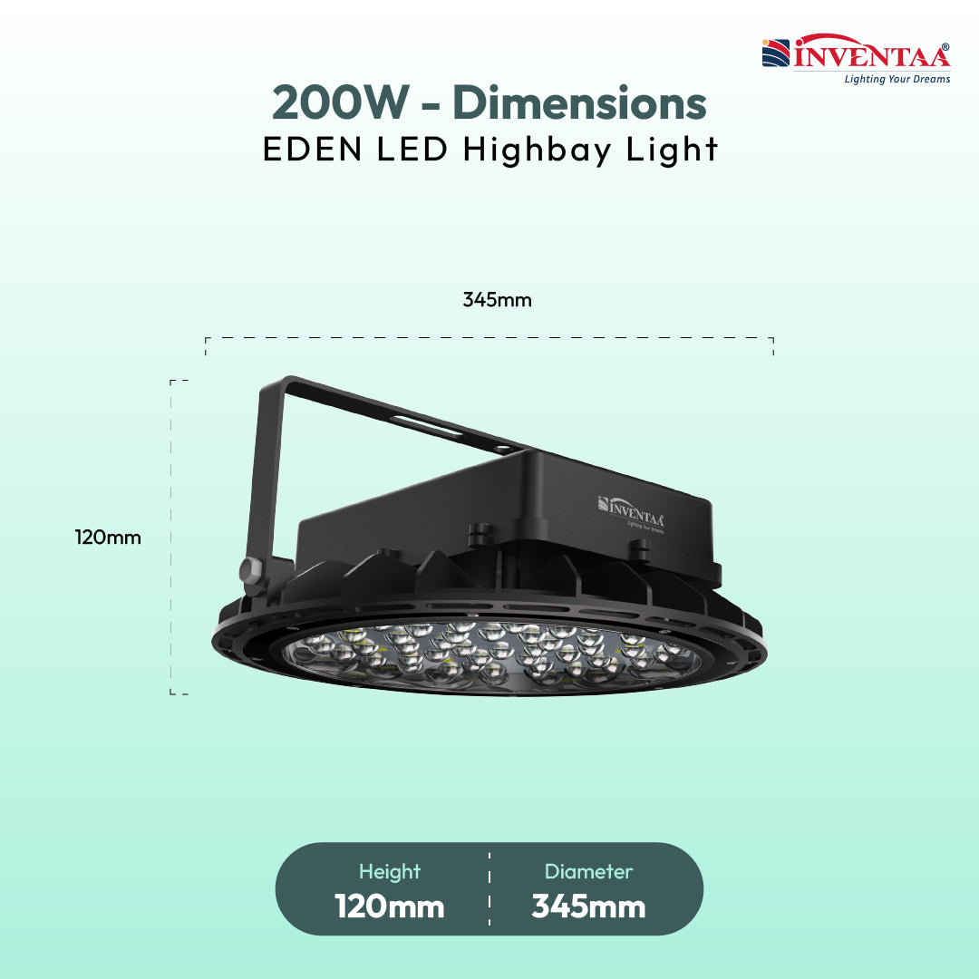 INVENTAA Eden - UFO High Bay LED Light High Bay LED Lights for Warehouses, Factories & Workshops
