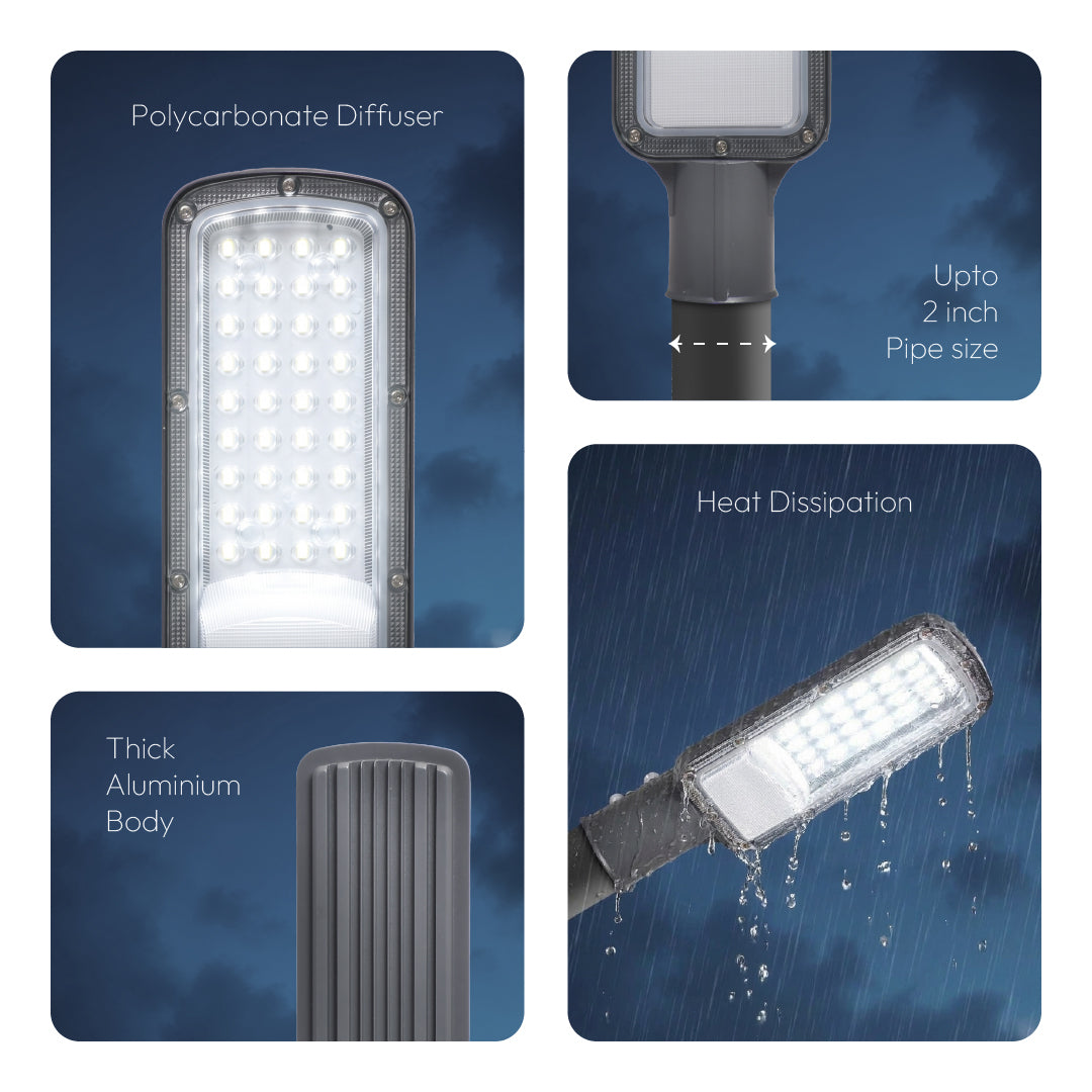 CRISTA LED Street Light –| IP66 Aluminium Body