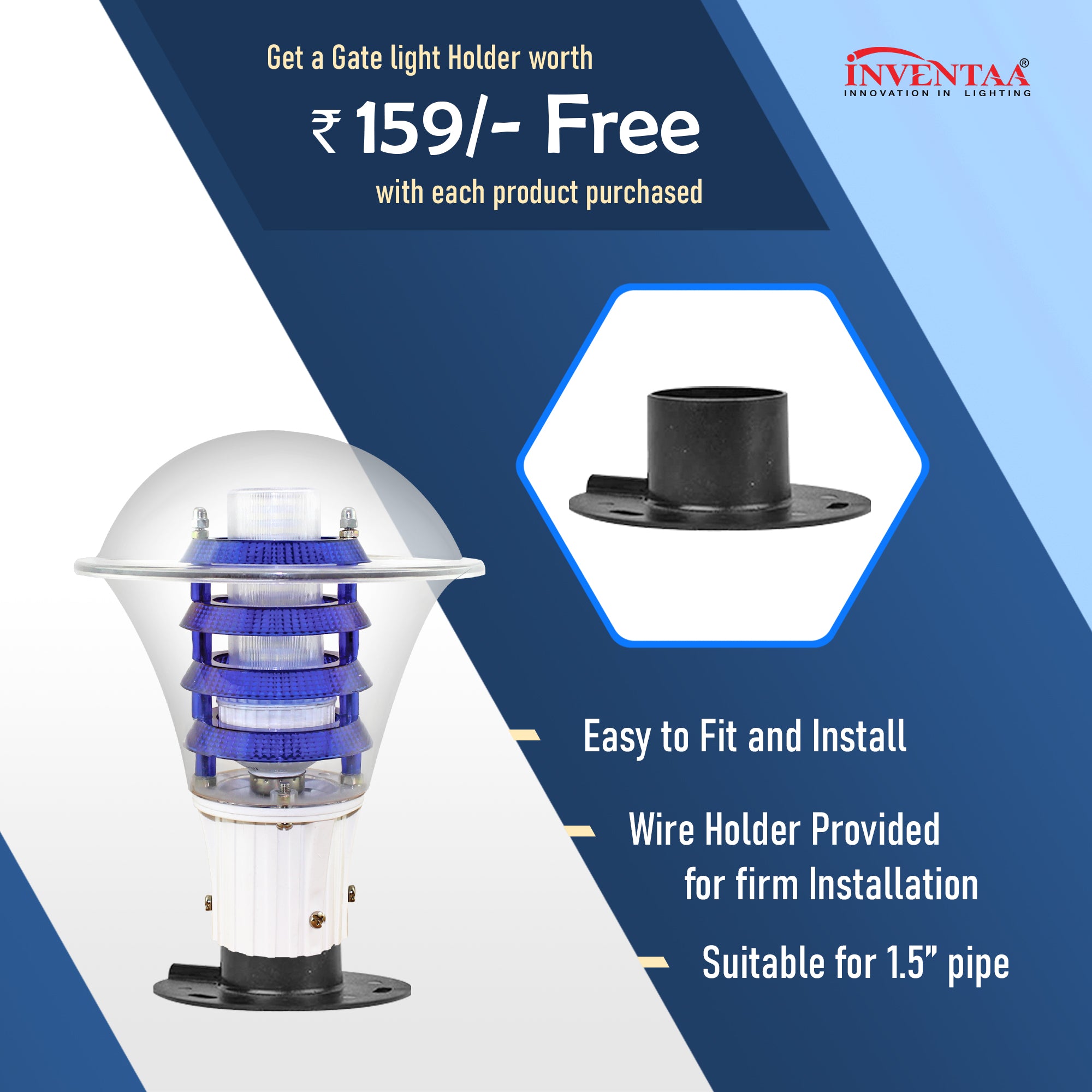 Viva Cute 12W LED Post Top Design - Gate Light