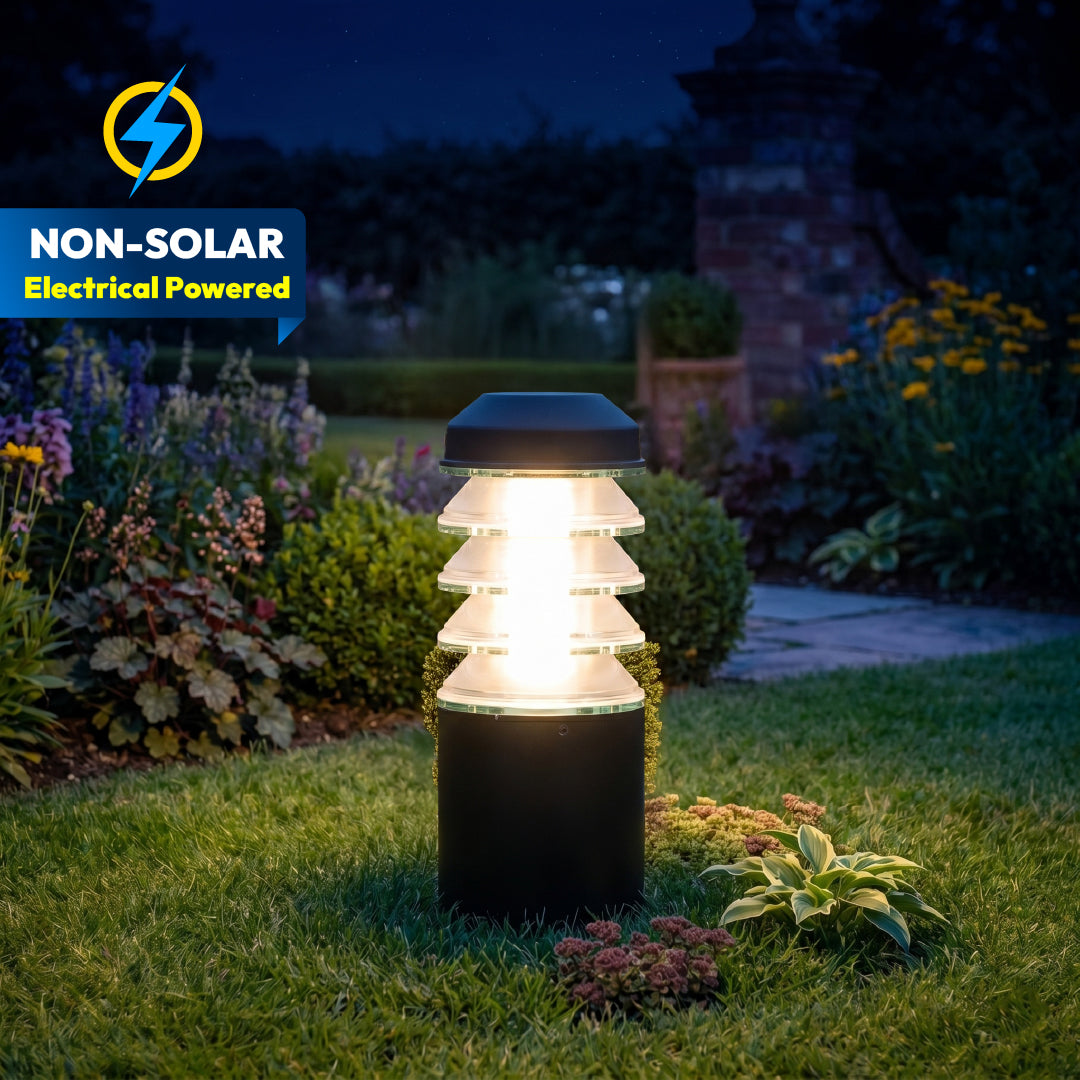 Estela 12W Ice Cube Post Top LED Gate Lamp Light