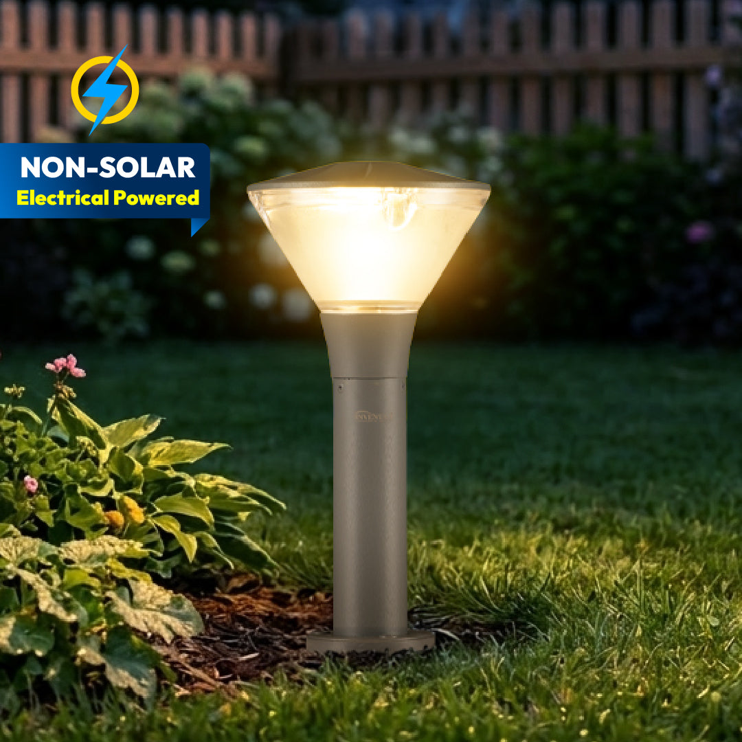 Yash 3 in 1  LED Bollard Light - INVENTAA Garden Lights