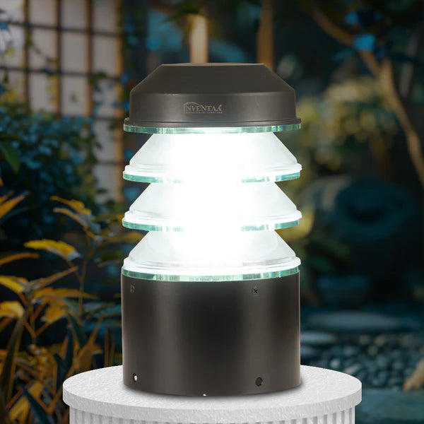 Estela - Modern Gate Post Lights | LED Front Gate Lamps for Outdoor