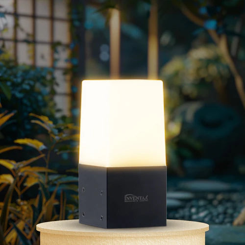 Mini Elena 10W Outdoor Gate Light — 3-in-1 LED (Cool-Warm-Neutral) | Waterproof Decorative Gate Pillar Lamp for Home Compound Wall | Inventaa