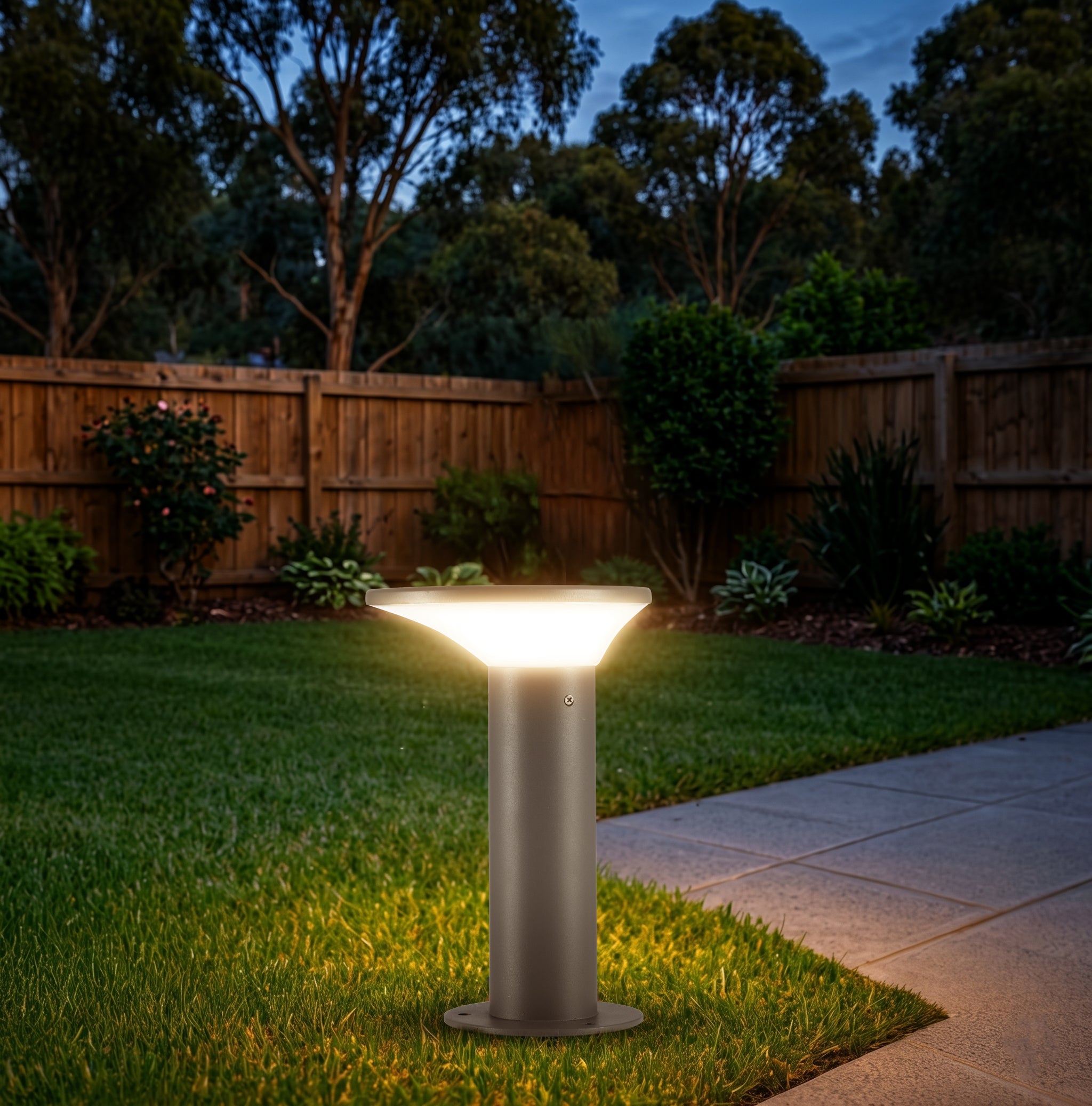 Romy 12W LED bollard light for outdoor garden and pathway lighting modern design