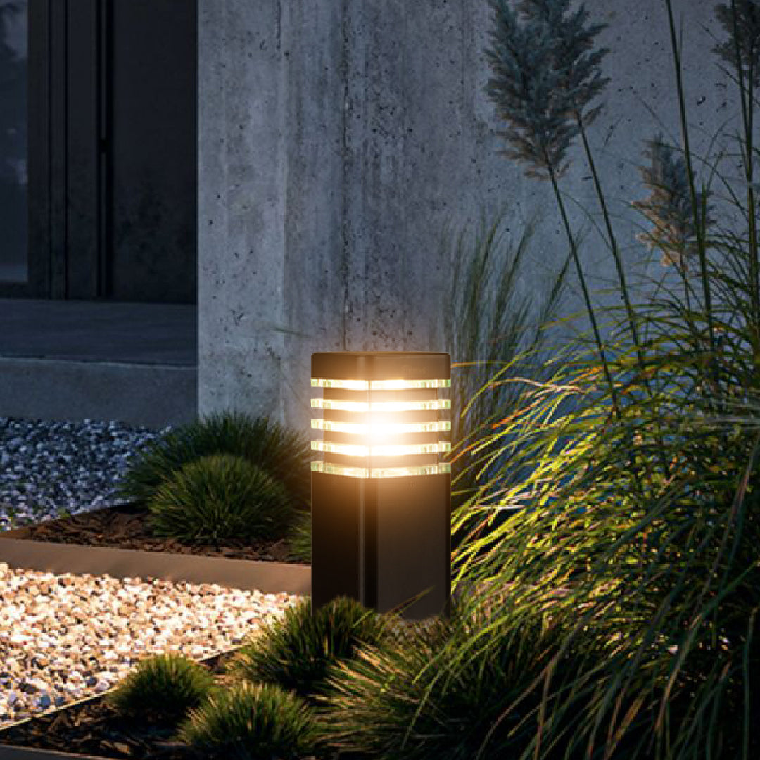 Eberta Ice Cube LED Garden Bollard Light – Waterproof Outdoor Landscape Pathway Light