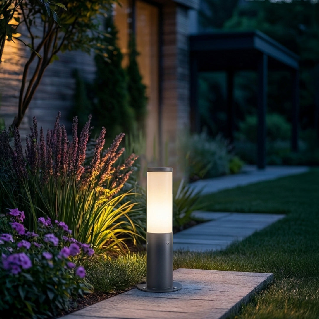 Reva LED bollard light for outdoor garden and pathway lighting modern design