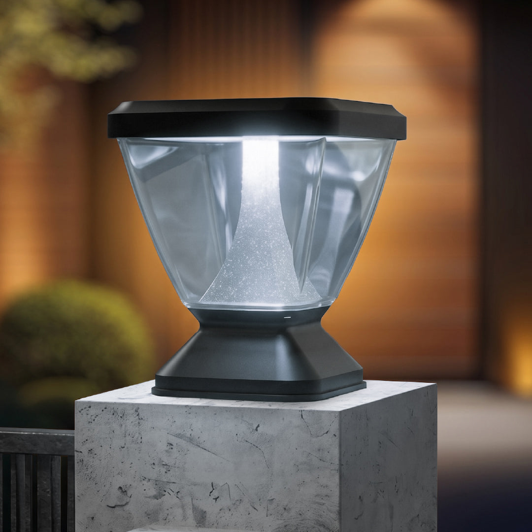 Zenia SKY 12W Outdoor Gate Pillar Light — 3-in-1 LED (Cool, Warm & Neutral) | Waterproof Post Top Wall Mount Light for Home Gate, Compound & Boundary Wall
