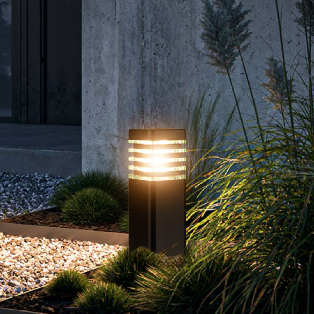 Eberta Ice Cube LED Garden Bollard Light – Waterproof Outdoor Landscape Pathway Light