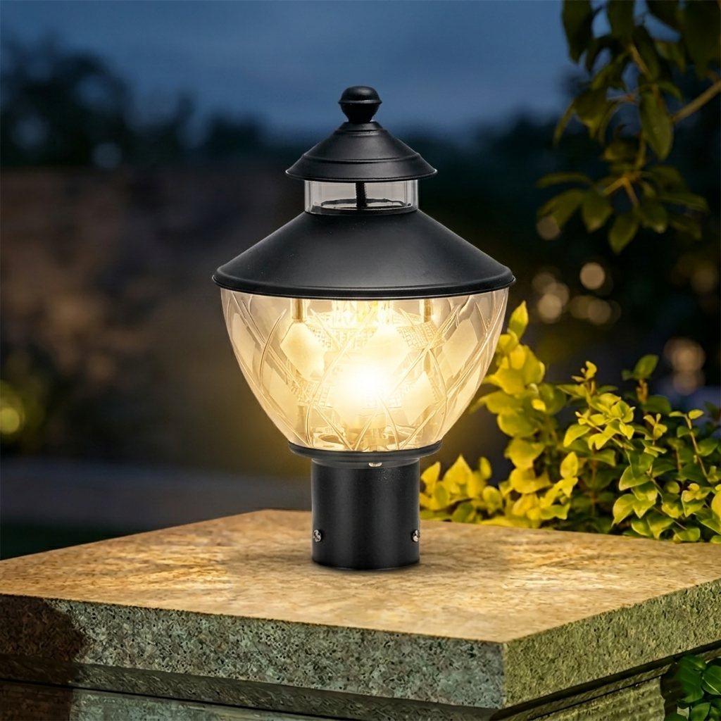 Kitty 10W Fancy Outdoor Gate Light — 3-in-1 LED (Cool-Warm-Neutral) | Waterproof Decorative Gate Pillar Lamp for Home Compound Wall | Inventaa