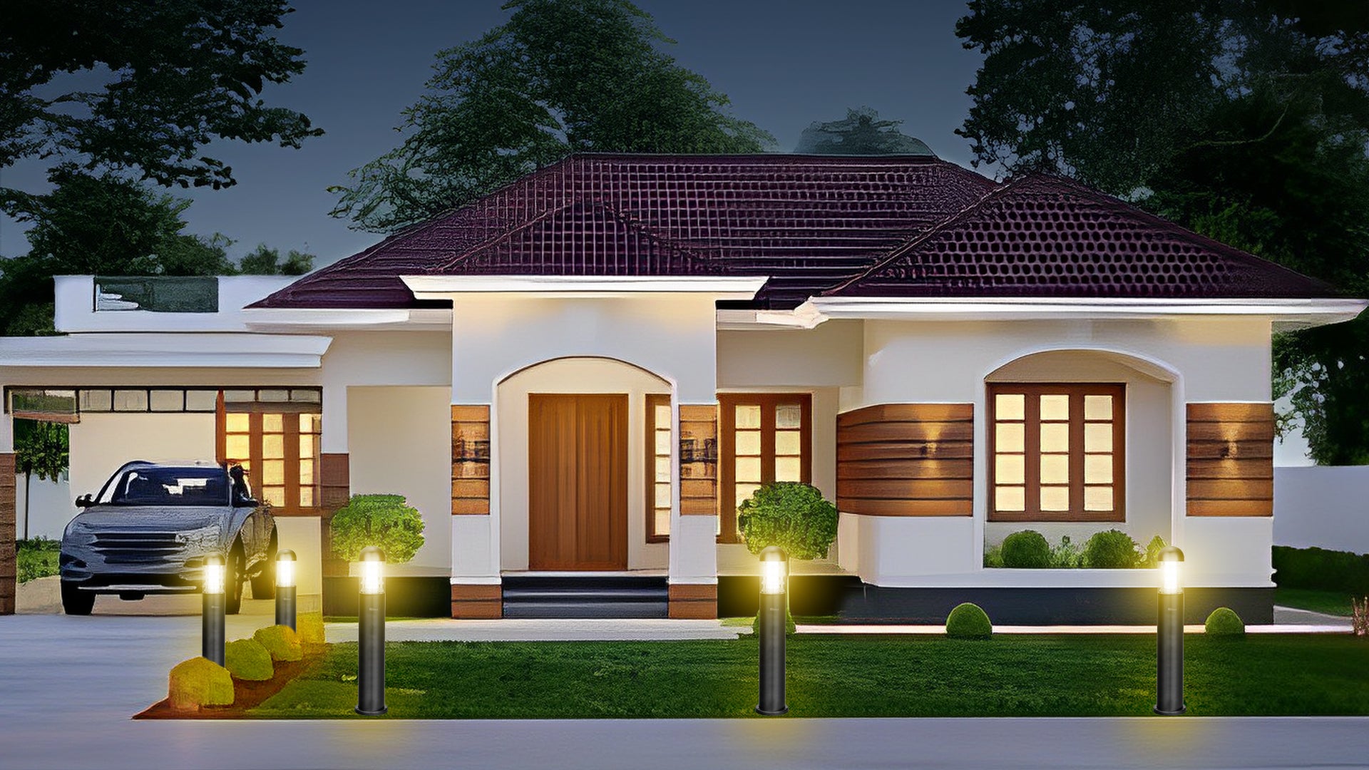 Electra LED Garden Bollard Light – Waterproof Outdoor Pathway & Landscape LED Light