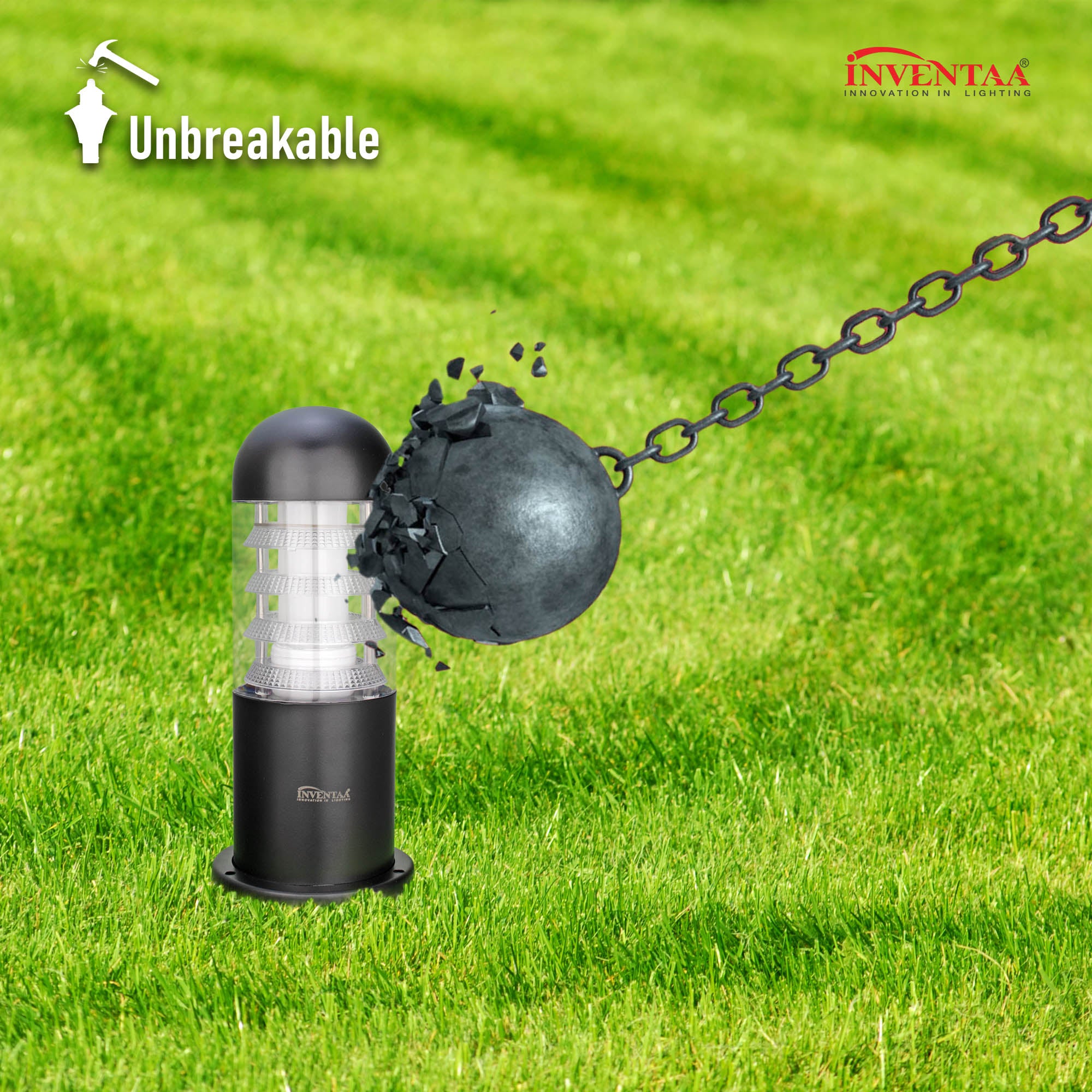 Electra 1 feet led garden bollard light featuring its unbreakeable design for durability #size_1 feet