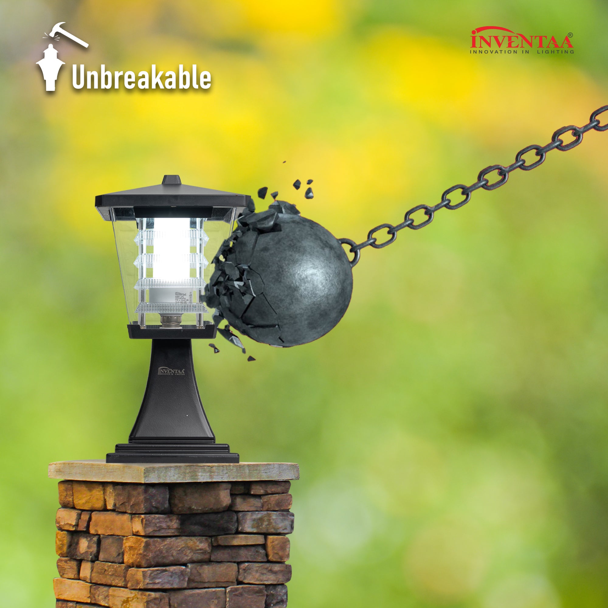 Mini Glasis 12W Main Gate Light - LED Exterior Gate Pillar Light
