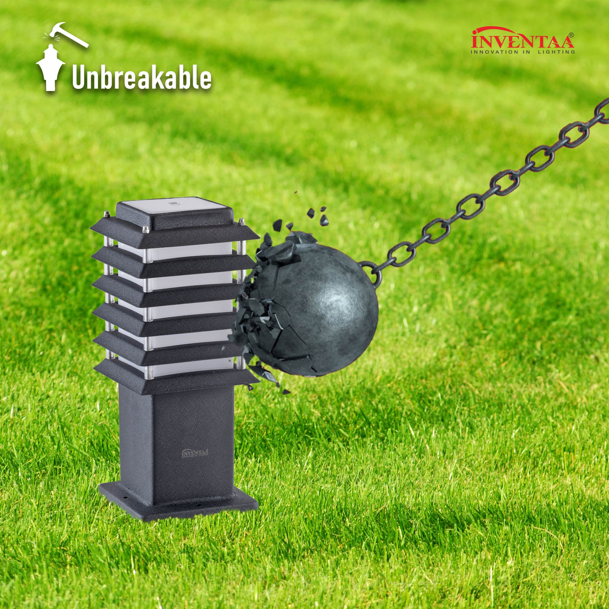 Riya 2 feet led garden bollard light featuring its unbreakable design for durability #size_2 feet