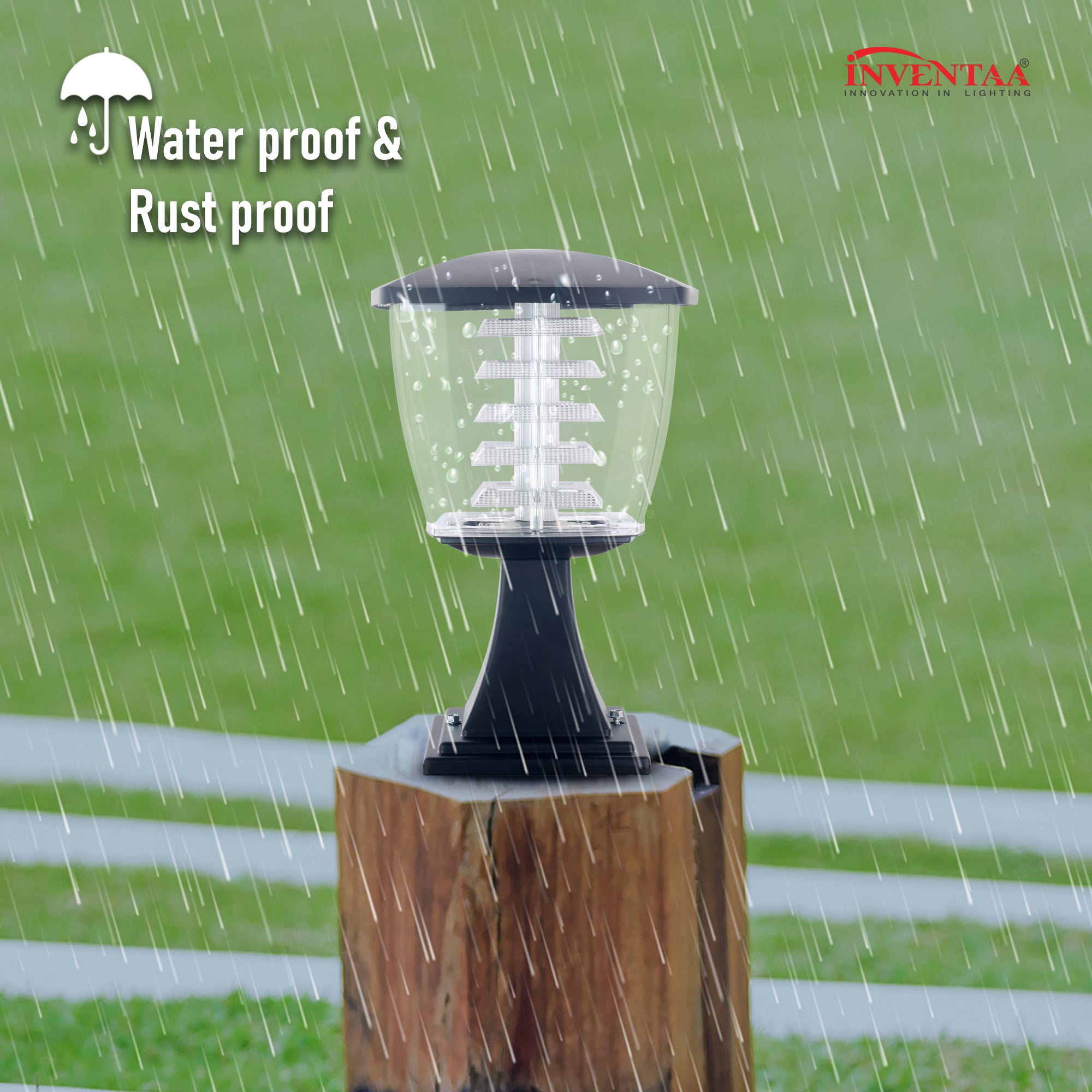 Waterproof rustproof gate lamps with durable gate post lights